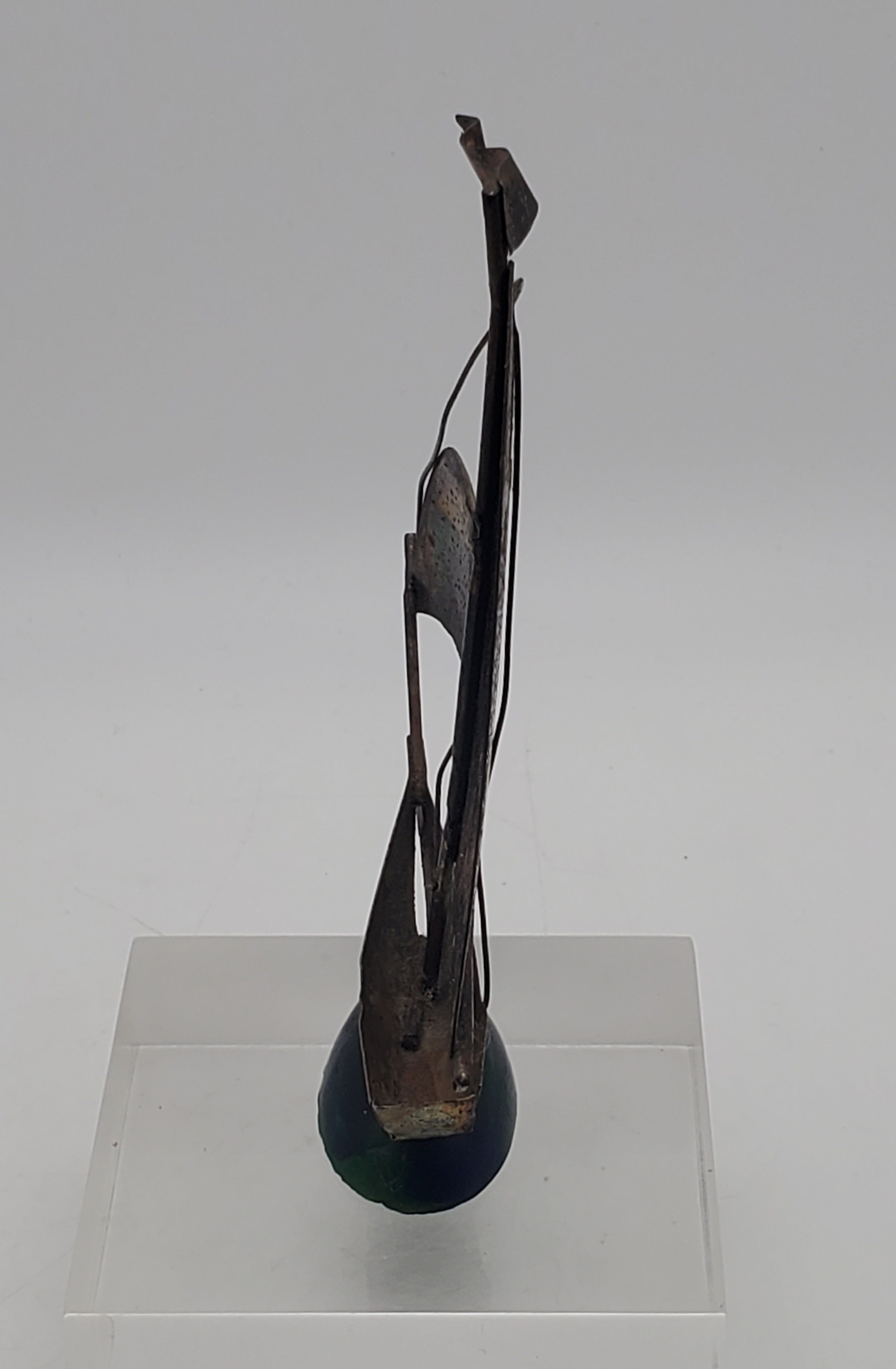 Vintage Brass Hong Kong Saibloat Sculpture