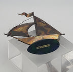 Vintage Brass Hong Kong Saibloat Sculpture