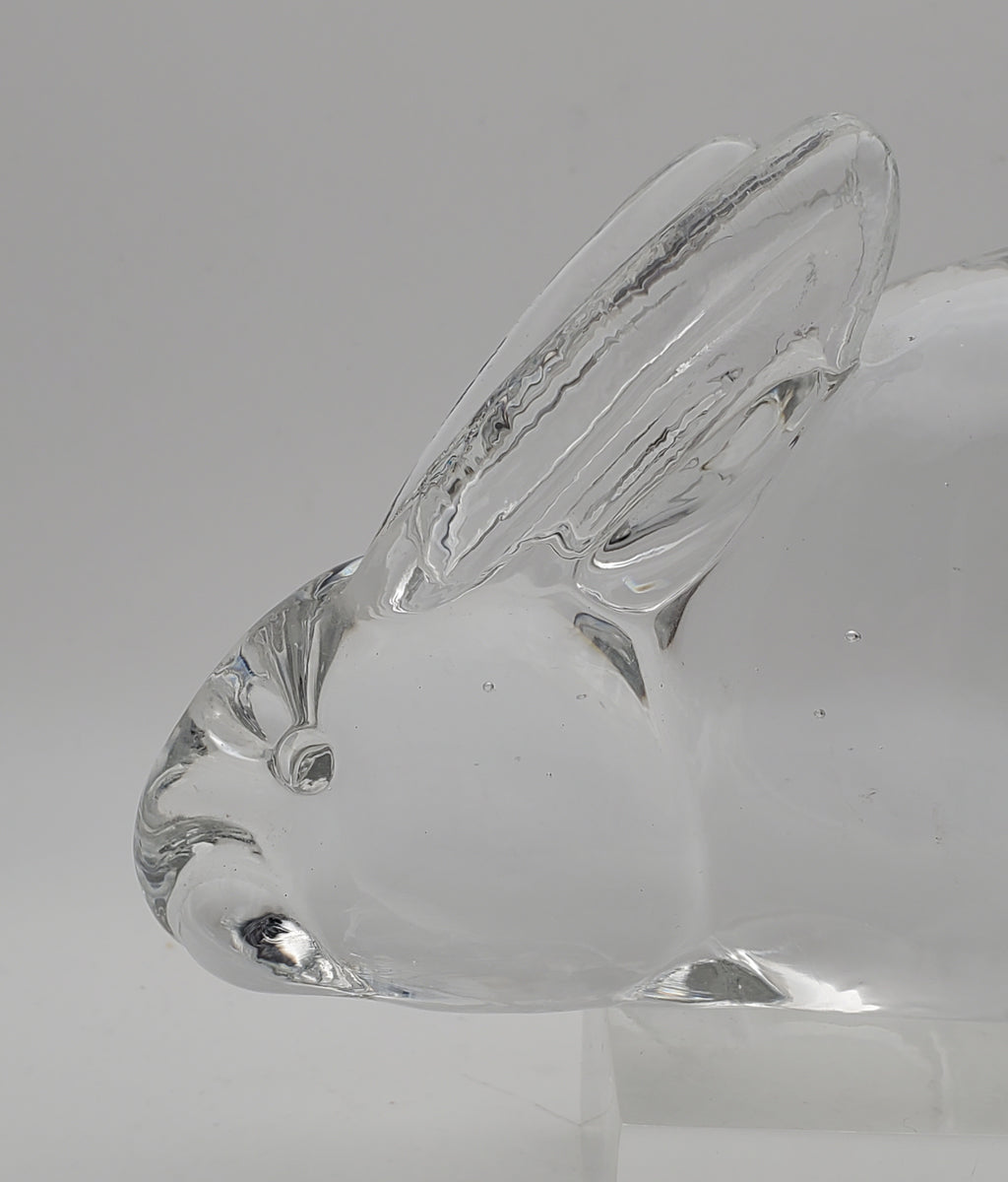 ACC- Vintage Rabbit Handmade Crystal Glass Paperweight