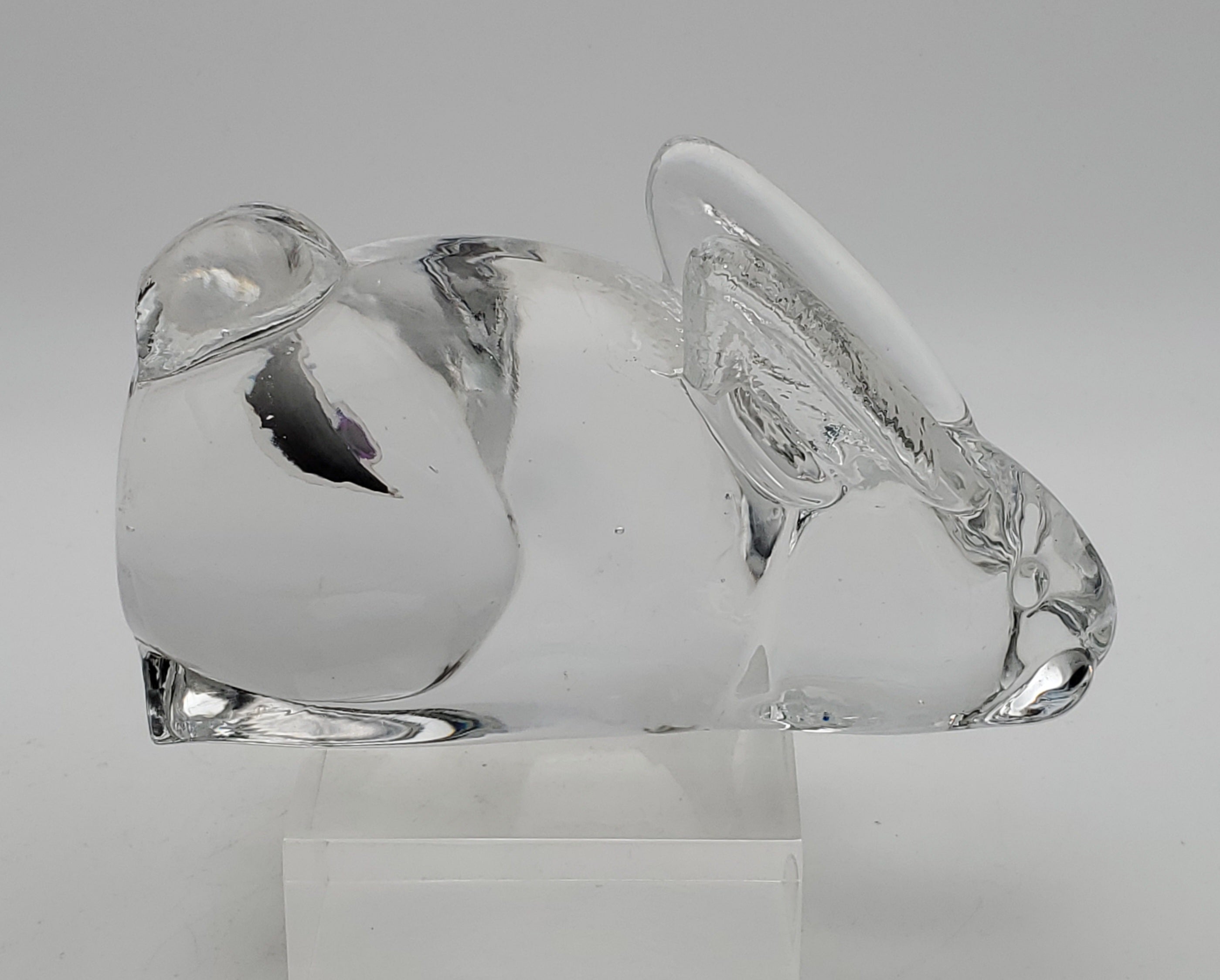 ACC- Vintage Rabbit Handmade Crystal Glass Paperweight