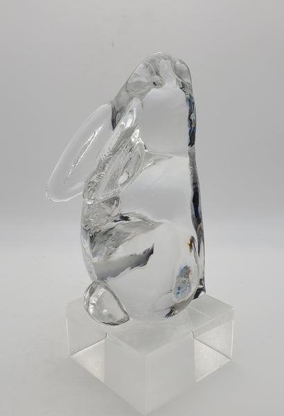 ACC- Vintage Rabbit Handmade Crystal Glass Paperweight
