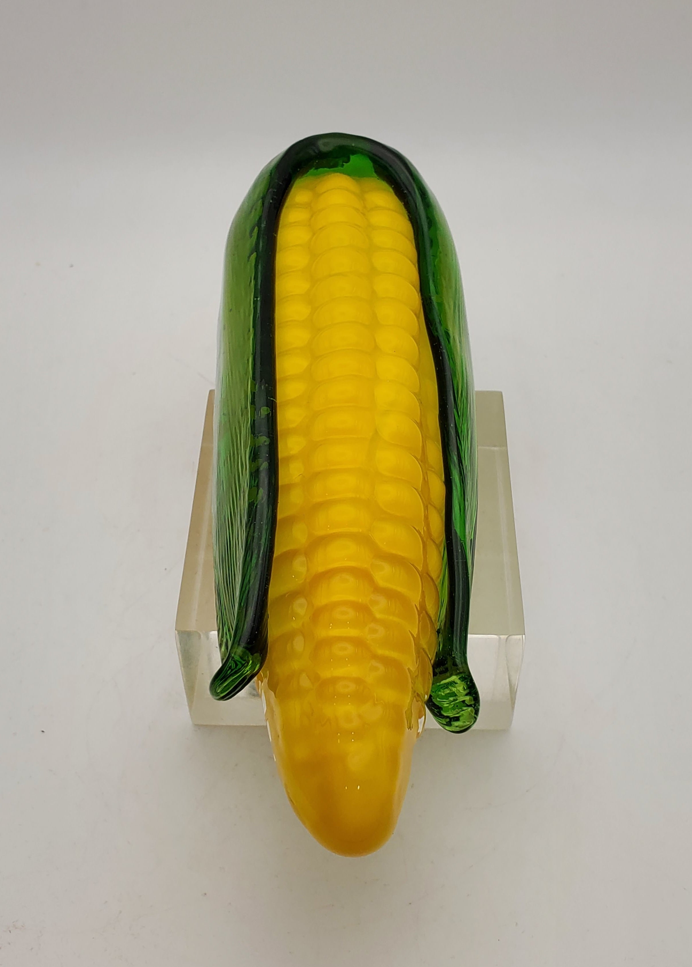 Vintage Handmade Glass Ear of Corn