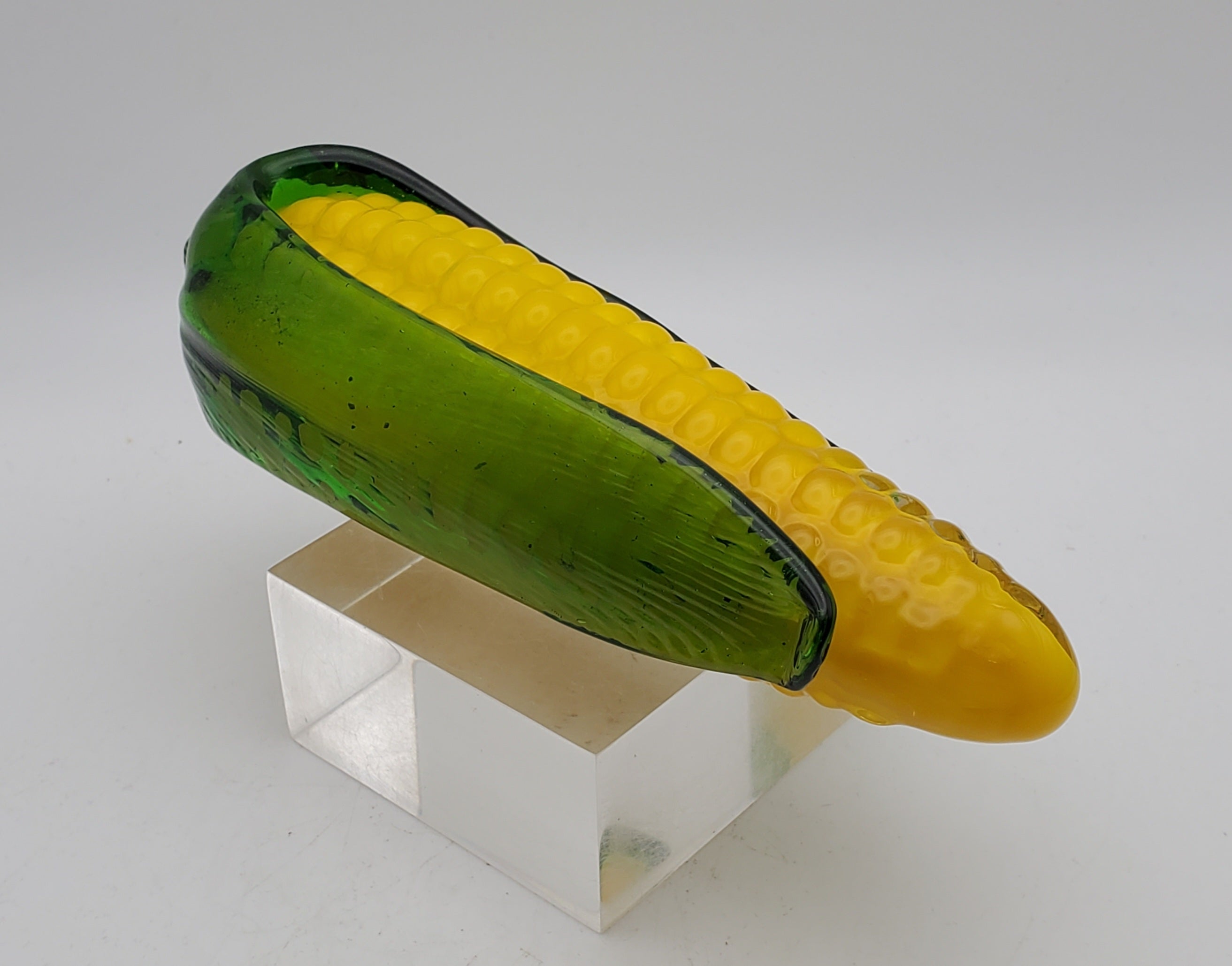 Vintage Handmade Glass Ear of Corn