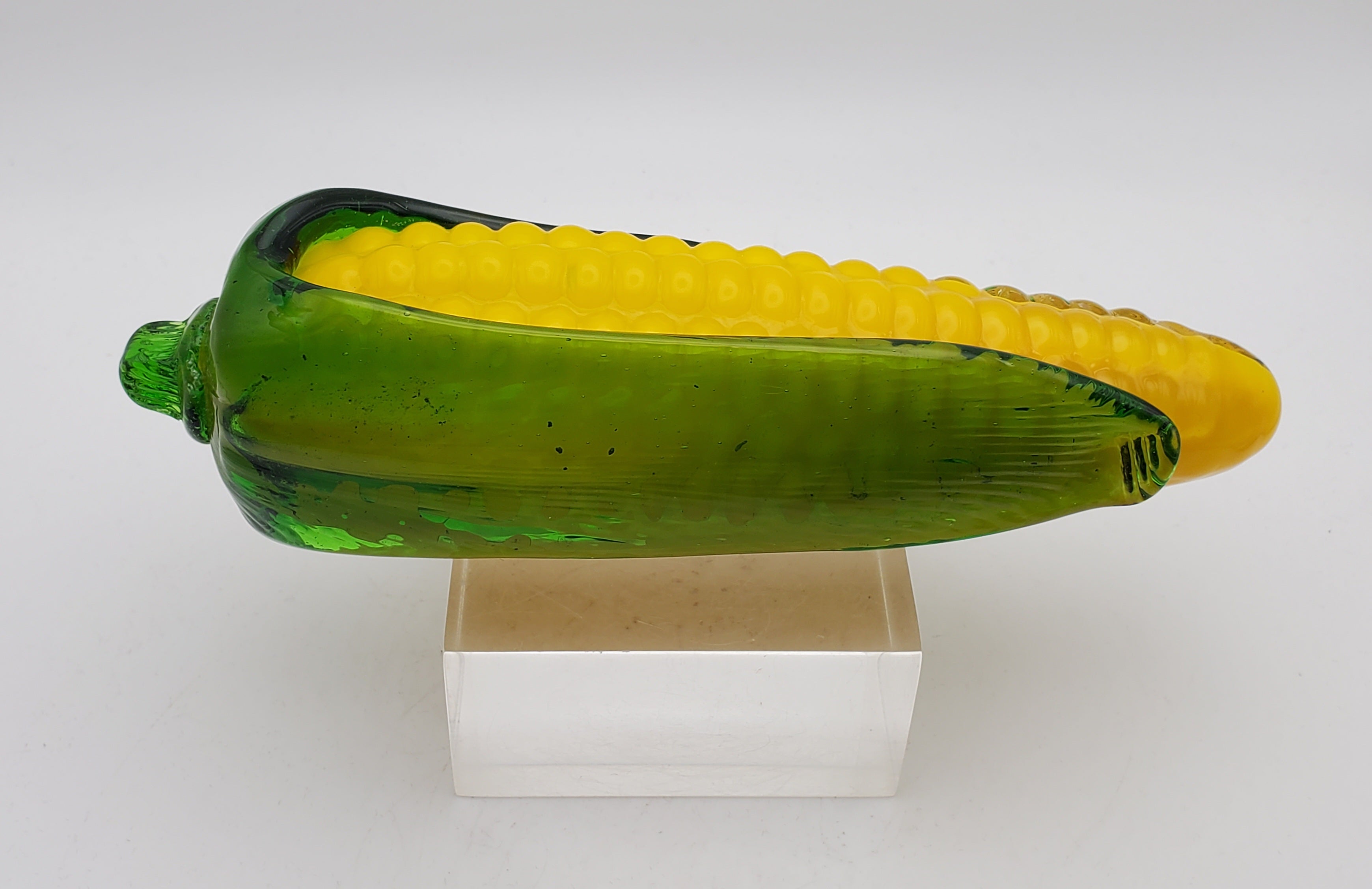Vintage Handmade Glass Ear of Corn