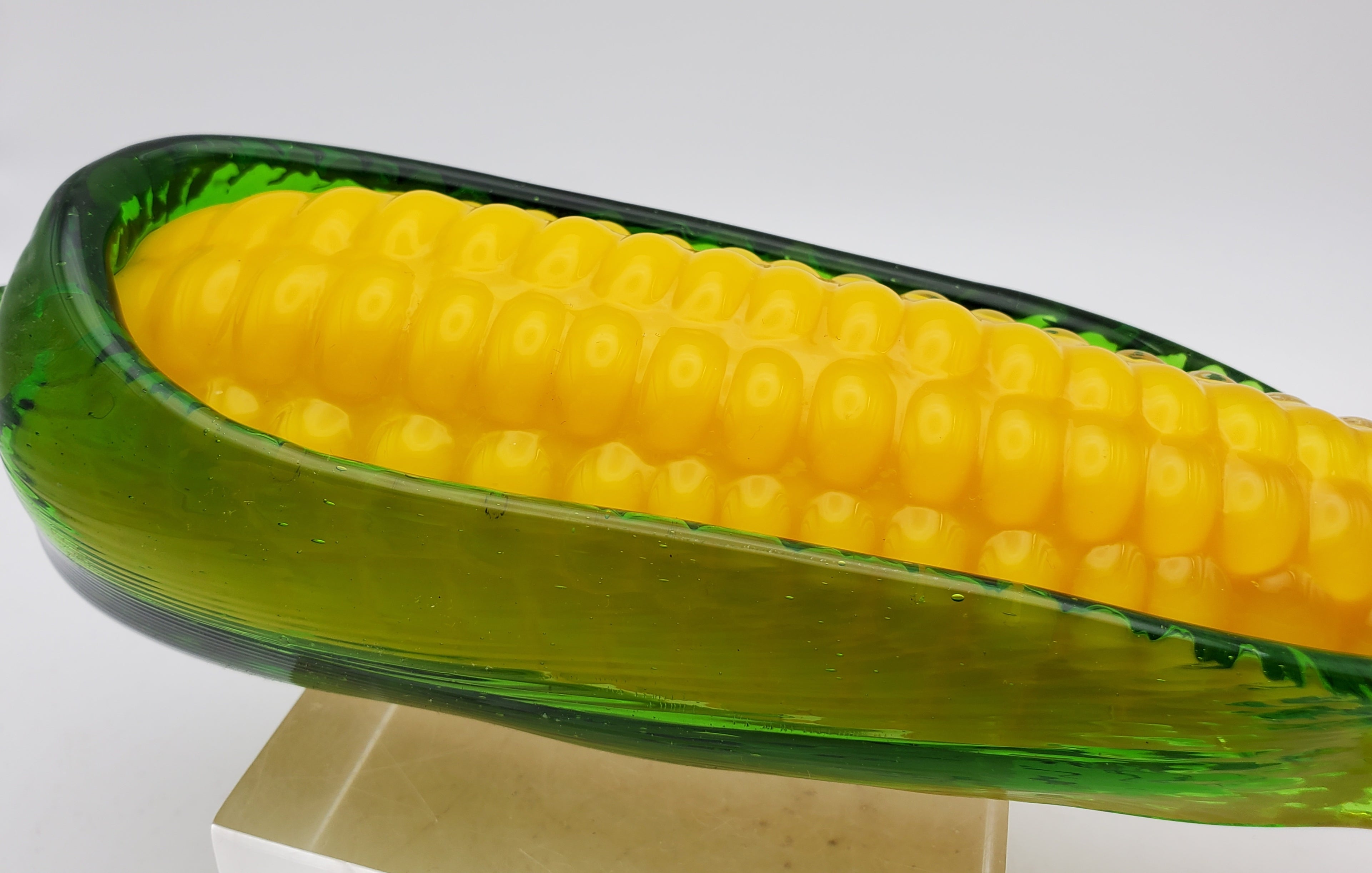 Vintage Handmade Glass Ear of Corn