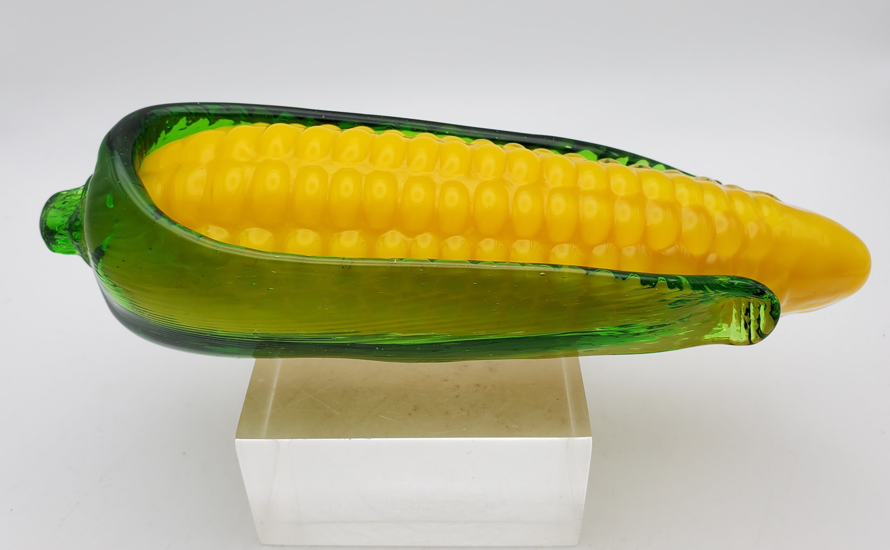 Vintage Handmade Glass Ear of Corn