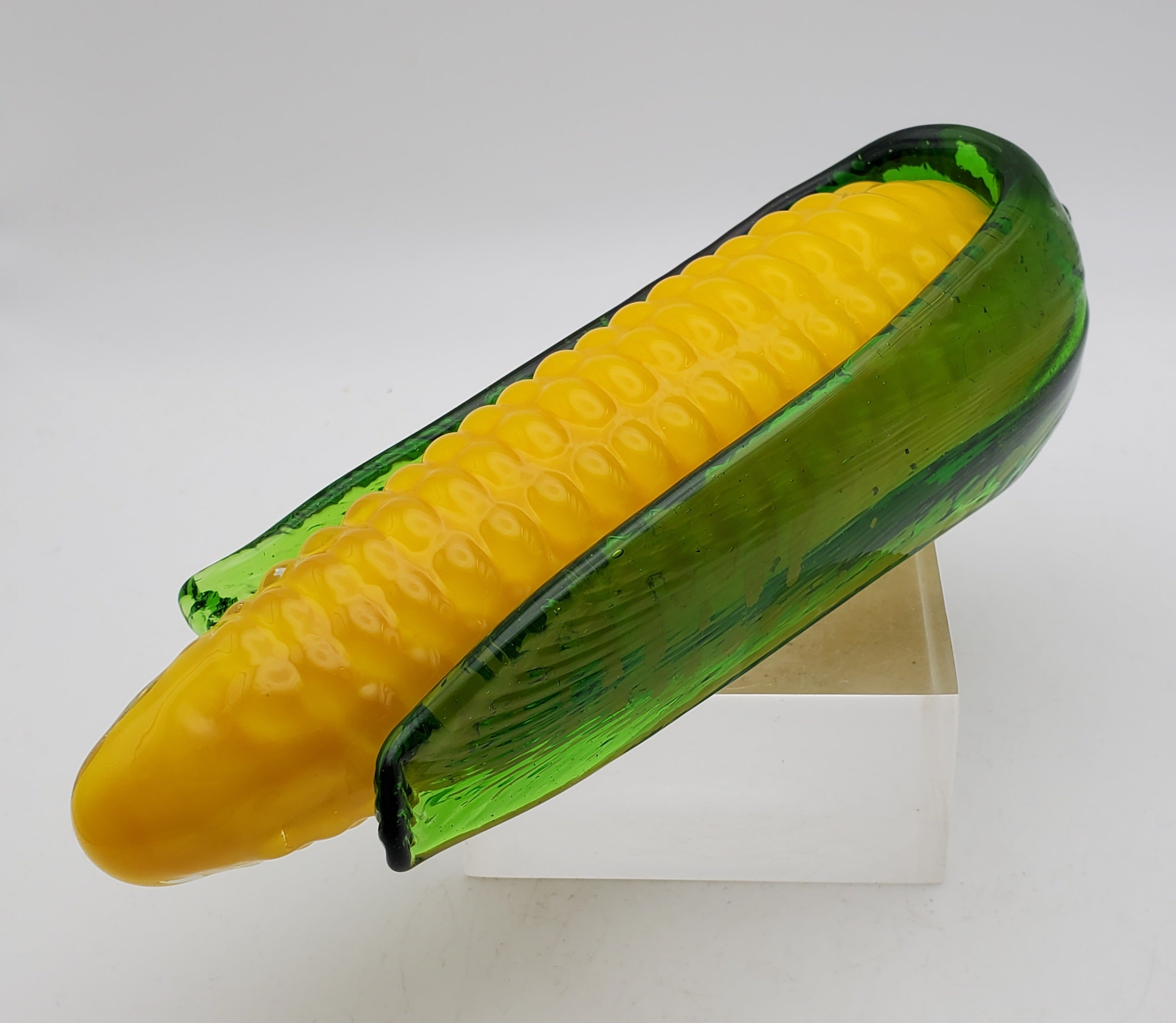 Vintage Handmade Glass Ear of Corn