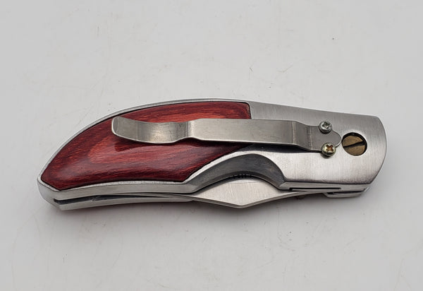 Fighter Plus - Wood Handled Pocket Knife