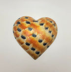 Hand Carved Hand Painted Stone Elephant Heart Shaped Bowl