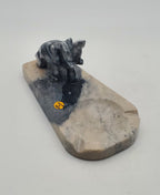 Vintage Carved Stone Elephant Ashtray