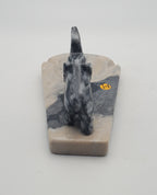Vintage Carved Stone Elephant Ashtray