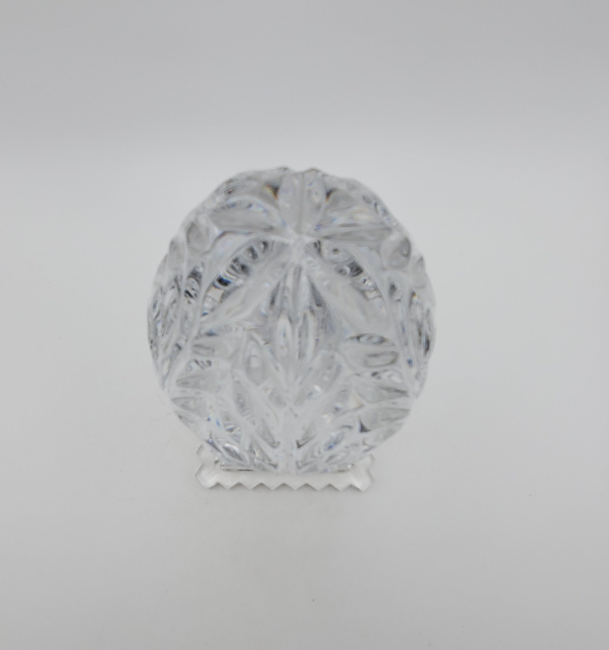 Vintage Faux Cut Glass Crystal Finial Decorative Object