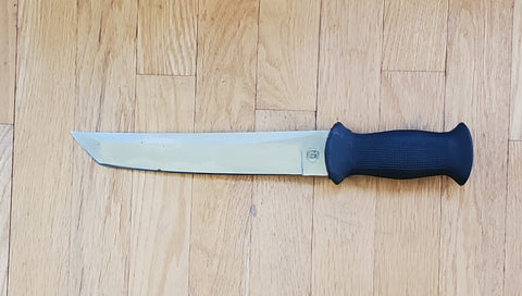 Chipaway Cutlery - Vintage 10.5" Fixed Tanto Blade with Sheath