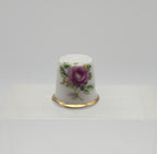 Vintage Ceramic Thimble with Floral Decoration