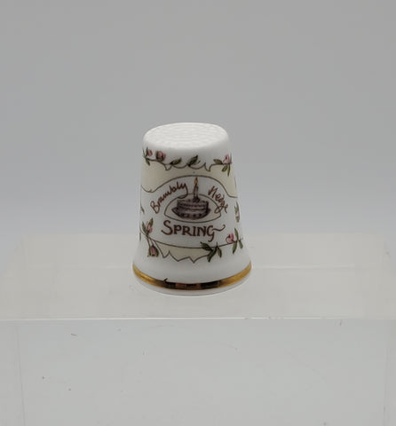Royal Doulton - Vintage Ceramic "Brambly Hedge Spring" Thimble