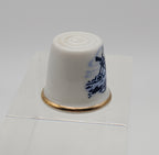 Vintage Ceramic Thimble with Windmill Scene