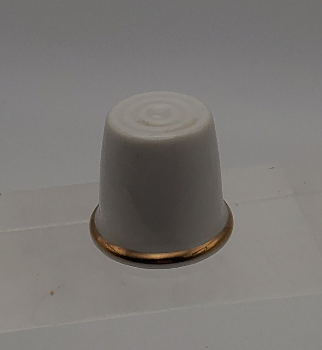 Vintage Ceramic Thimble with Windmill Scene