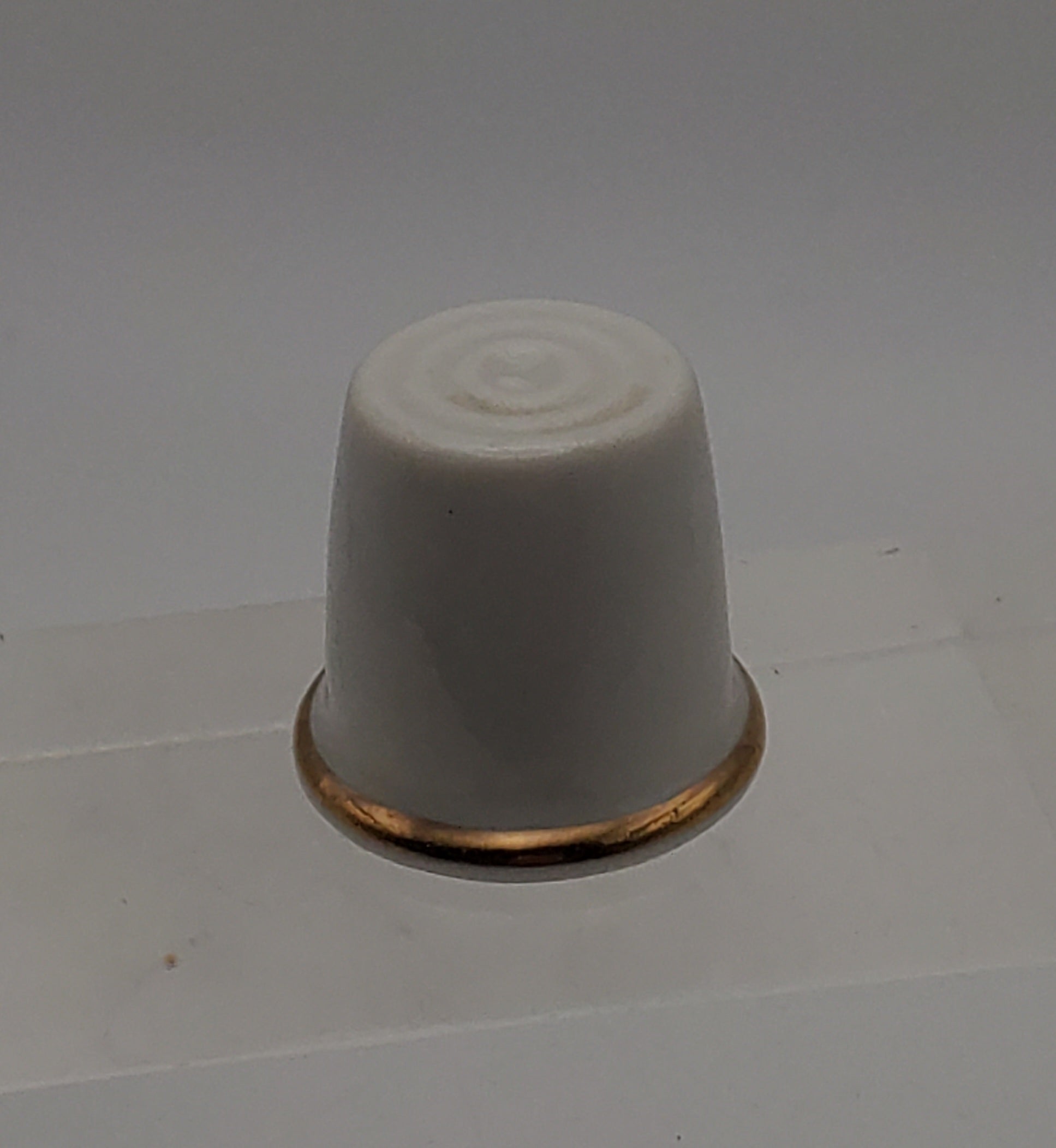 Vintage Ceramic Thimble with Windmill Scene
