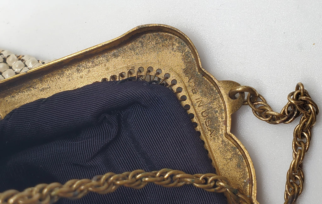 Dazzling Vintage Whiting & Davis Art Deco Style Gold Mesh Handbag –  Mitchell Sotka