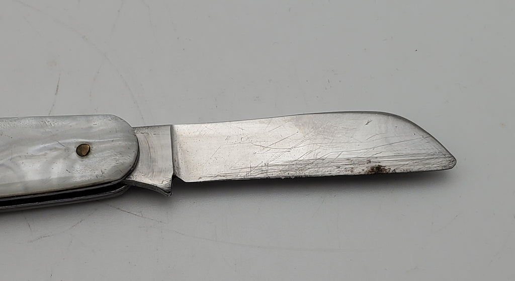 Vintage Hammer Brand Folding Pocket Knife Mother of Peril Blade File 