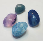 Tumbled Blue Quench Crackled Stones