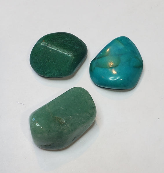 Tumbled Green Stones