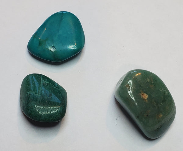 Tumbled Green Stones