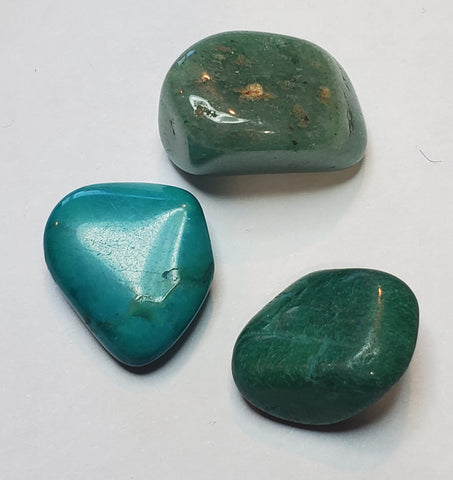 Tumbled Green Stones