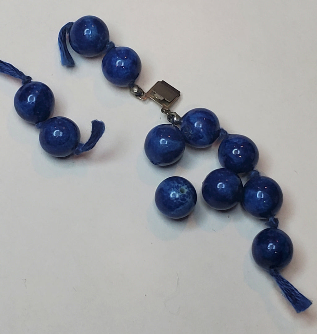 Dark Blue Glass Beads