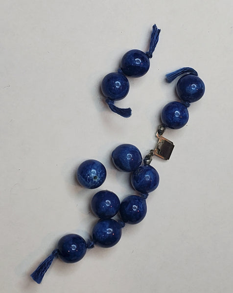 Dark Blue Glass Beads