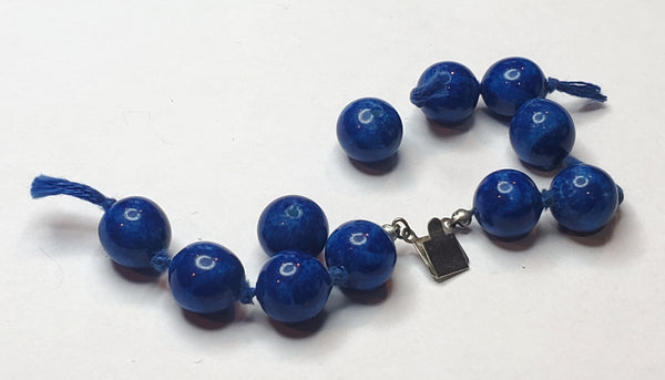 Dark Blue Glass Beads