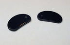 Pair of Black Onyx Demilune Tablets