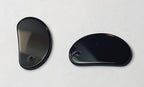 Pair of Black Onyx Demilune Tablets
