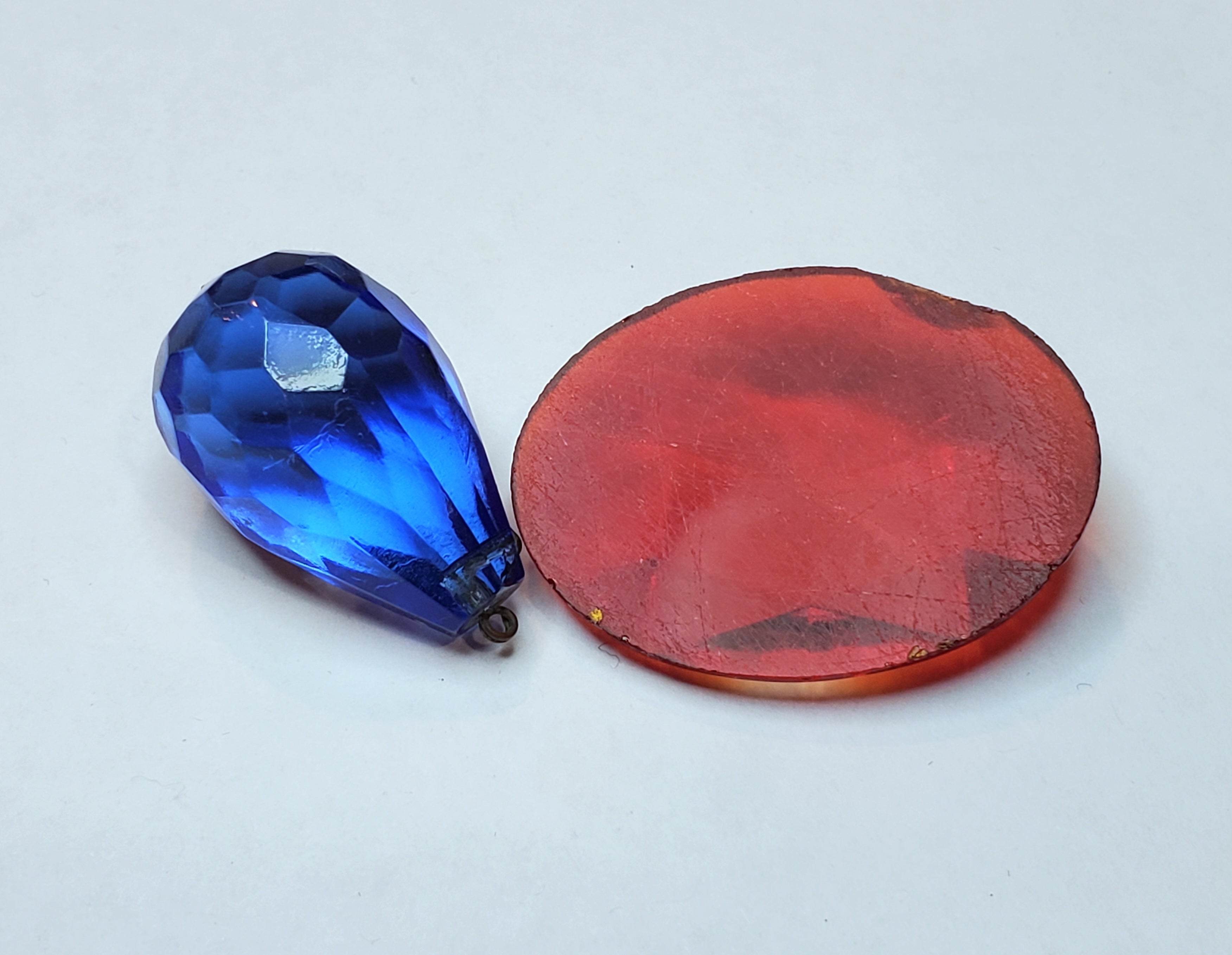 Vintage Faceted Glass Ornaments