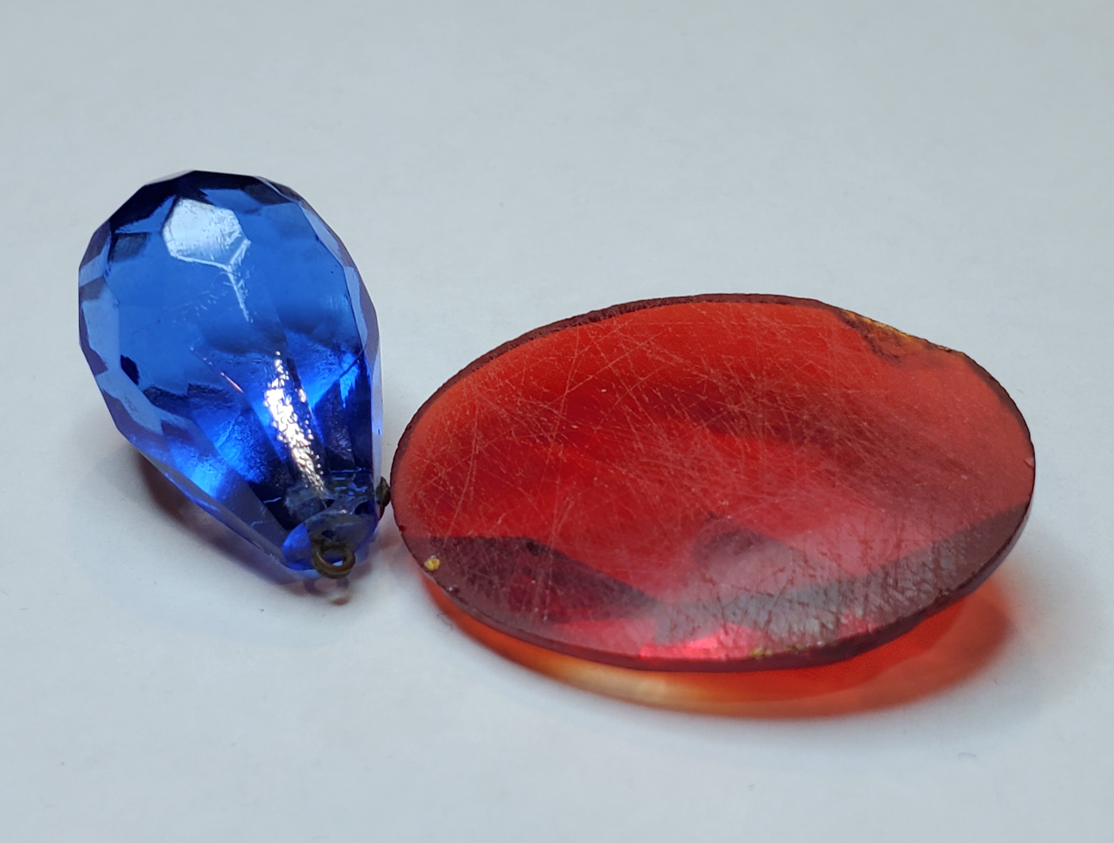 Vintage Faceted Glass Ornaments