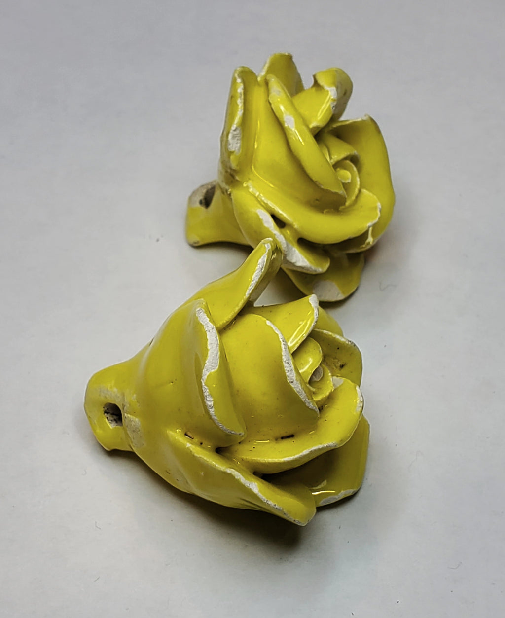 Ceramic Flute Roses Vintage Handmade Ceramic Roses – Home Again Vintage