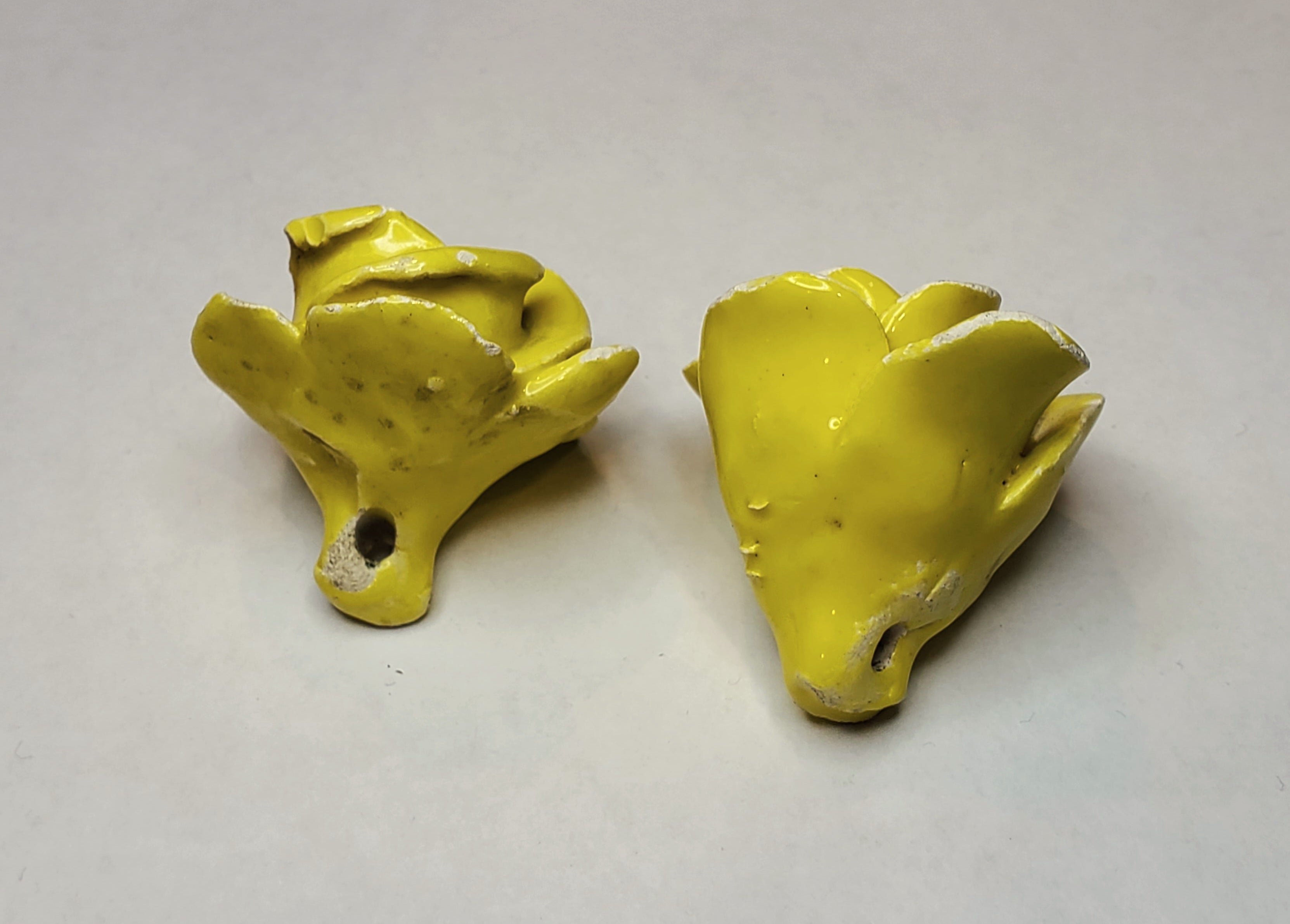 Vintage Handmade Ceramic Roses