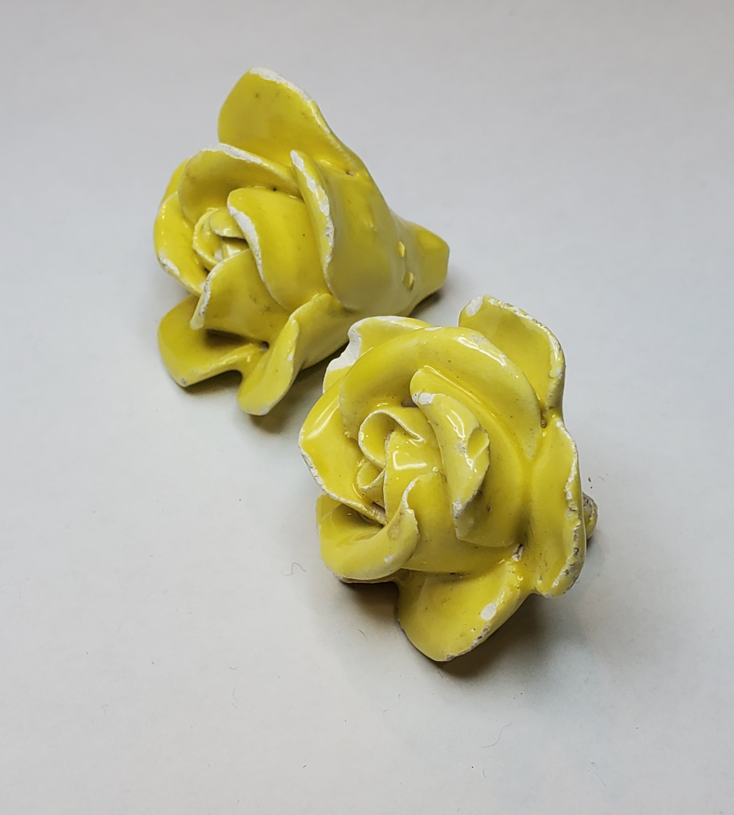 Vintage Handmade Ceramic Roses