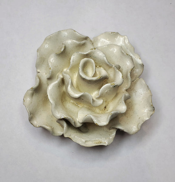 Vintage Handmade Ceramic Rose