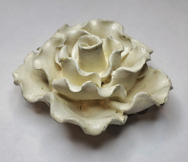 Vintage Handmade Ceramic Rose