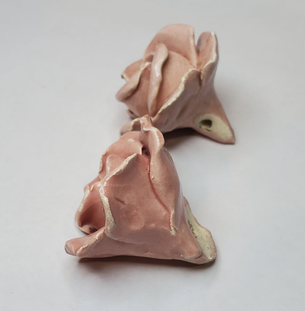 Vintage Handmade Ceramic Roses
