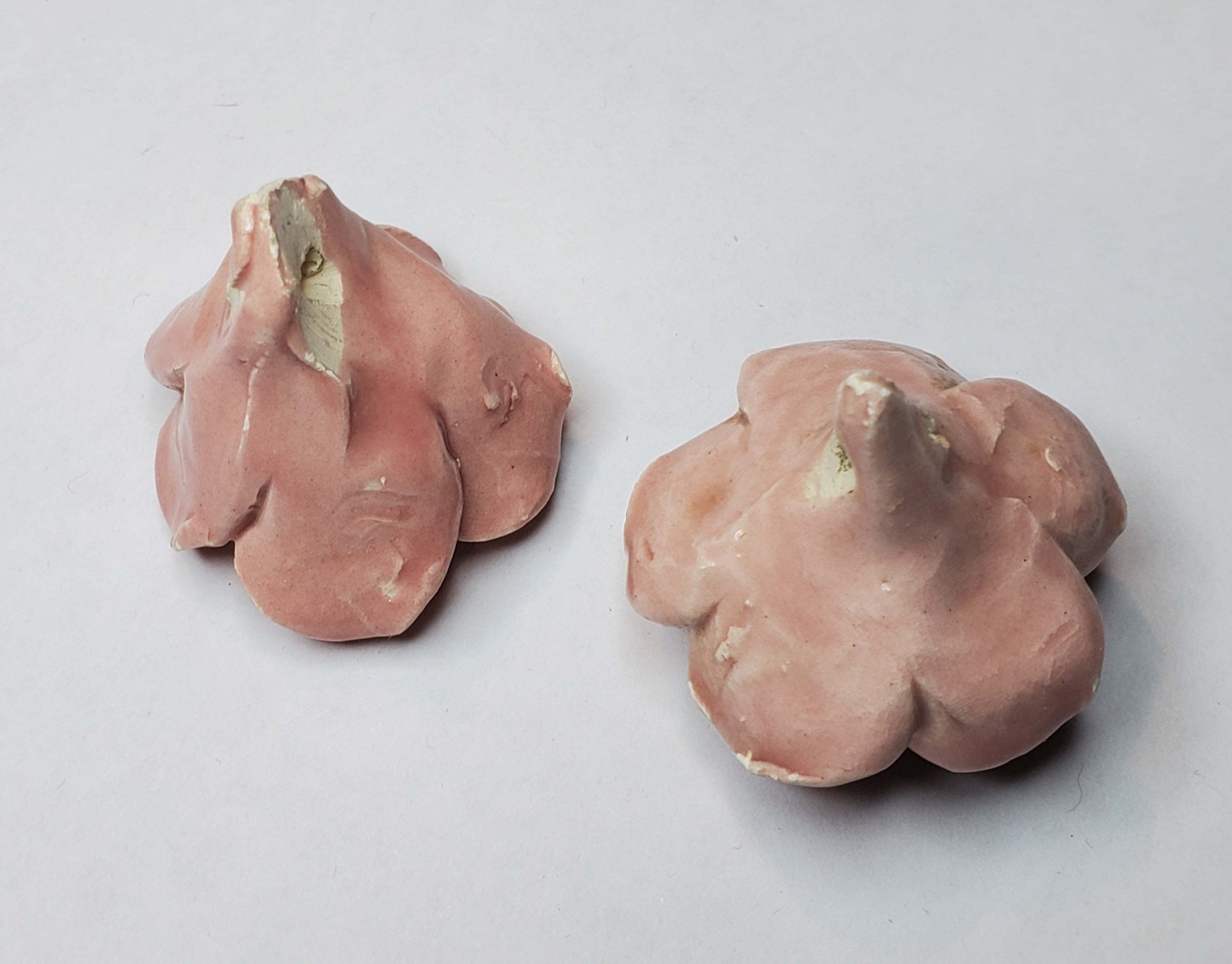 Vintage Handmade Ceramic Roses