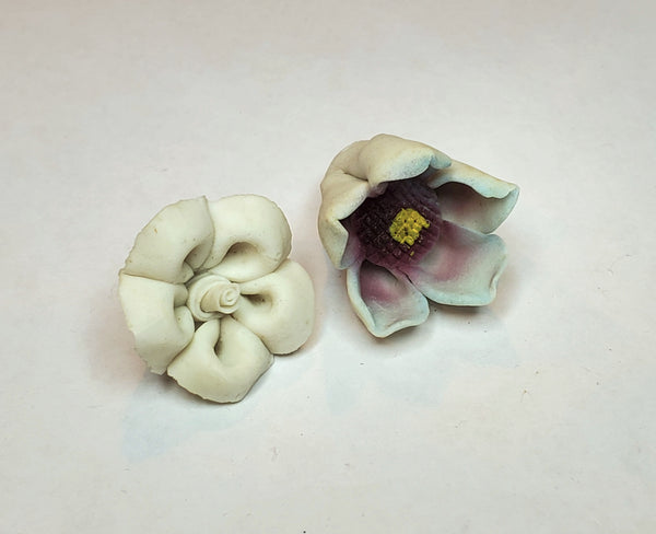 Vintage Handmade Ceramic Flower