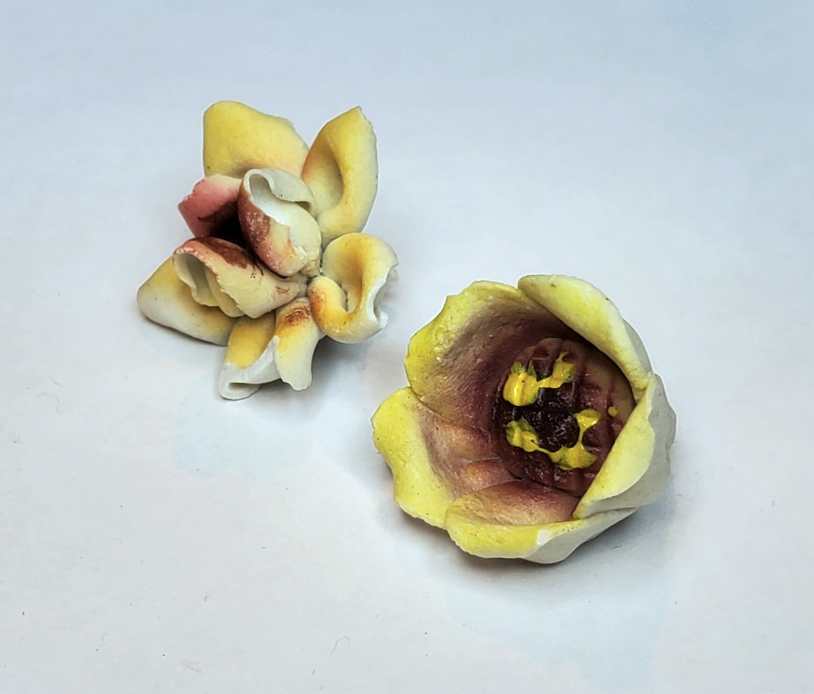 Vintage Handmade Ceramic Flowers - AS IS