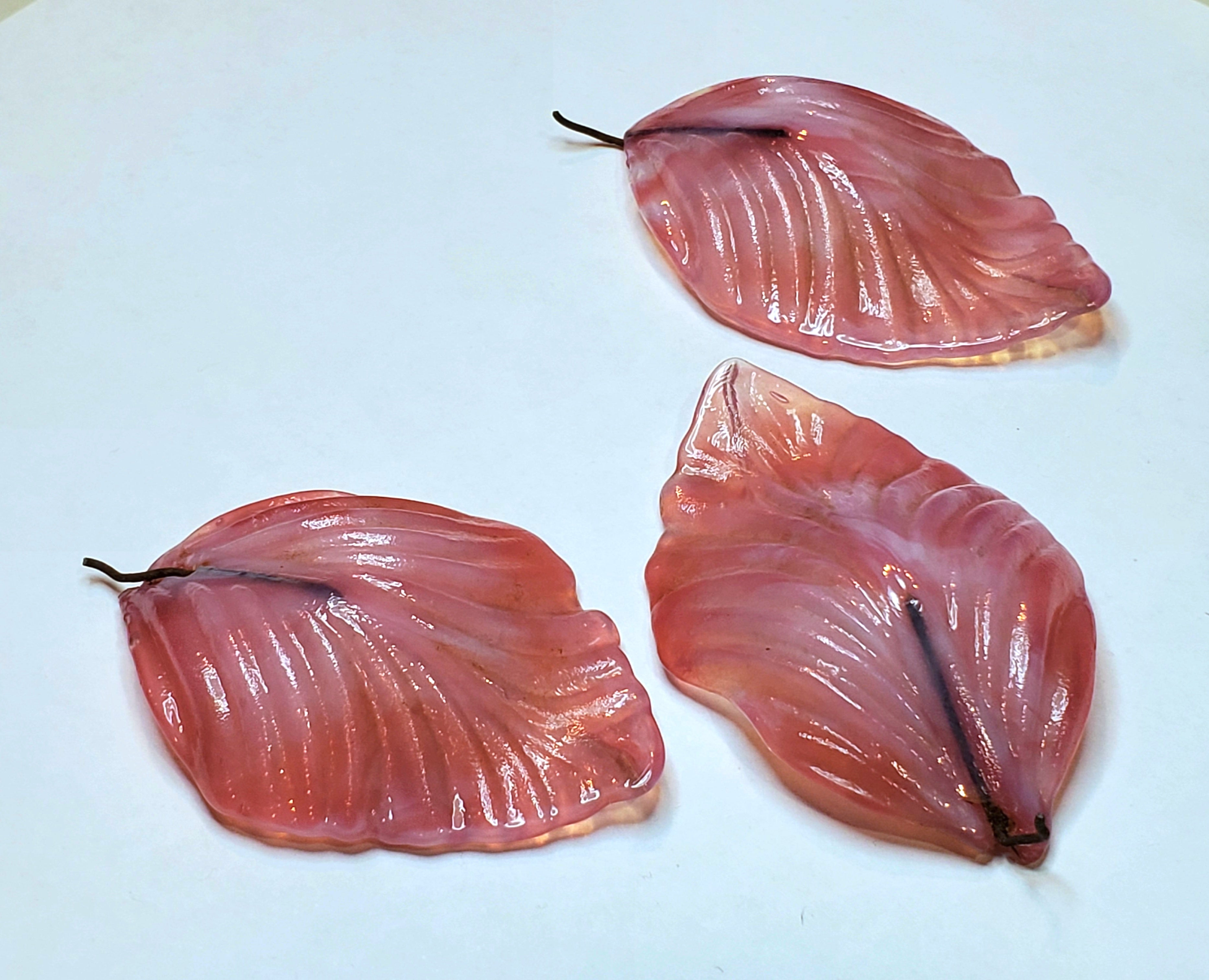 Vintage Handmade Glass Flower Petals