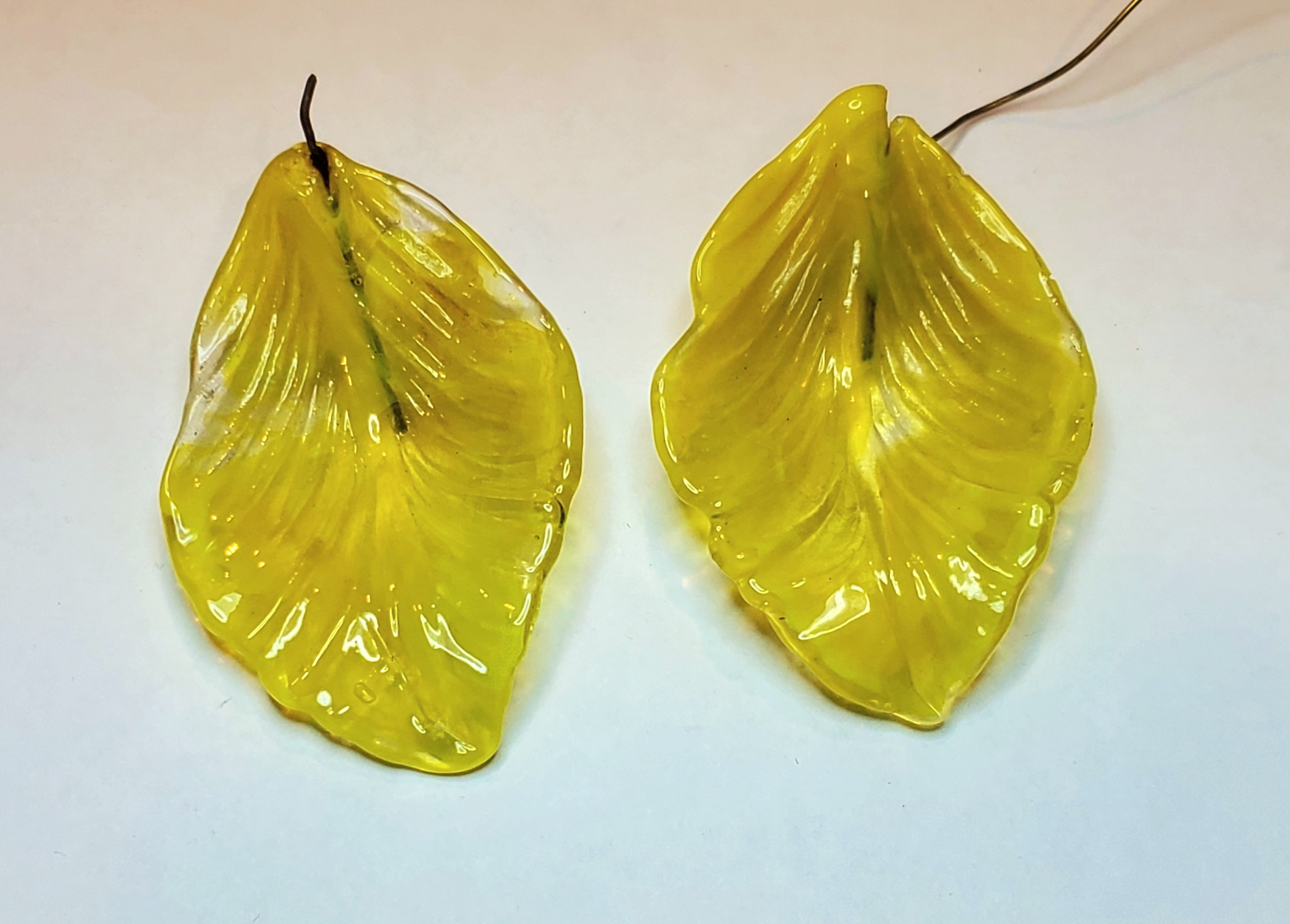 Vintage Handmade Glass Flower Petals