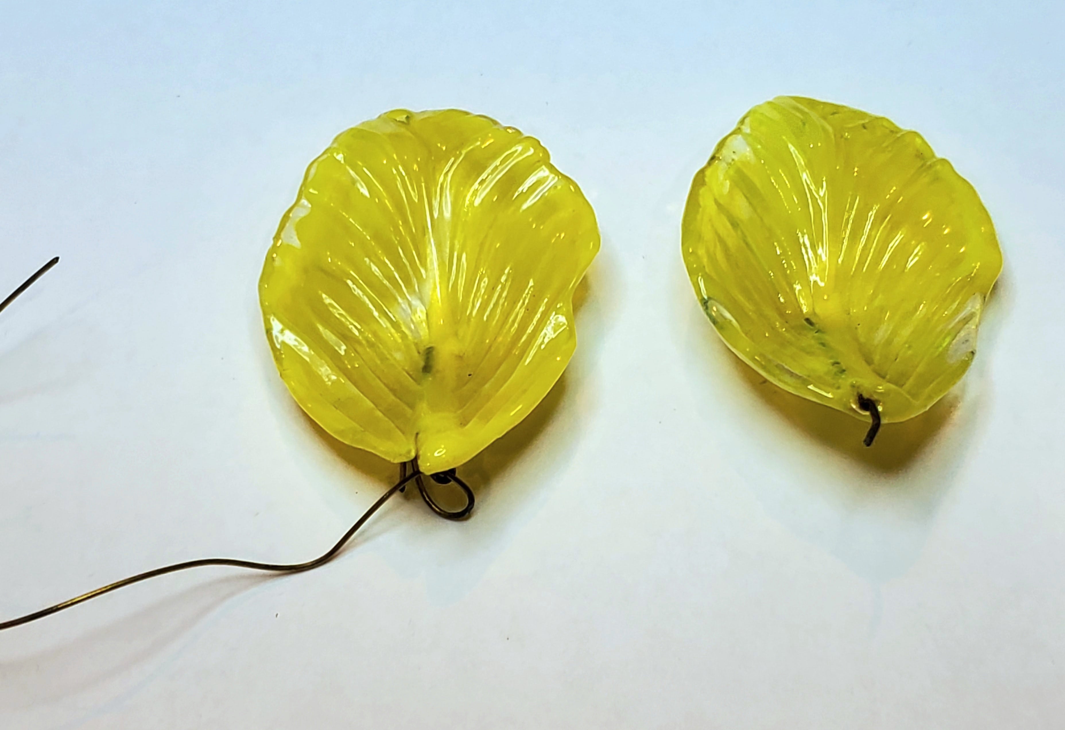 Vintage Handmade Glass Flower Petals