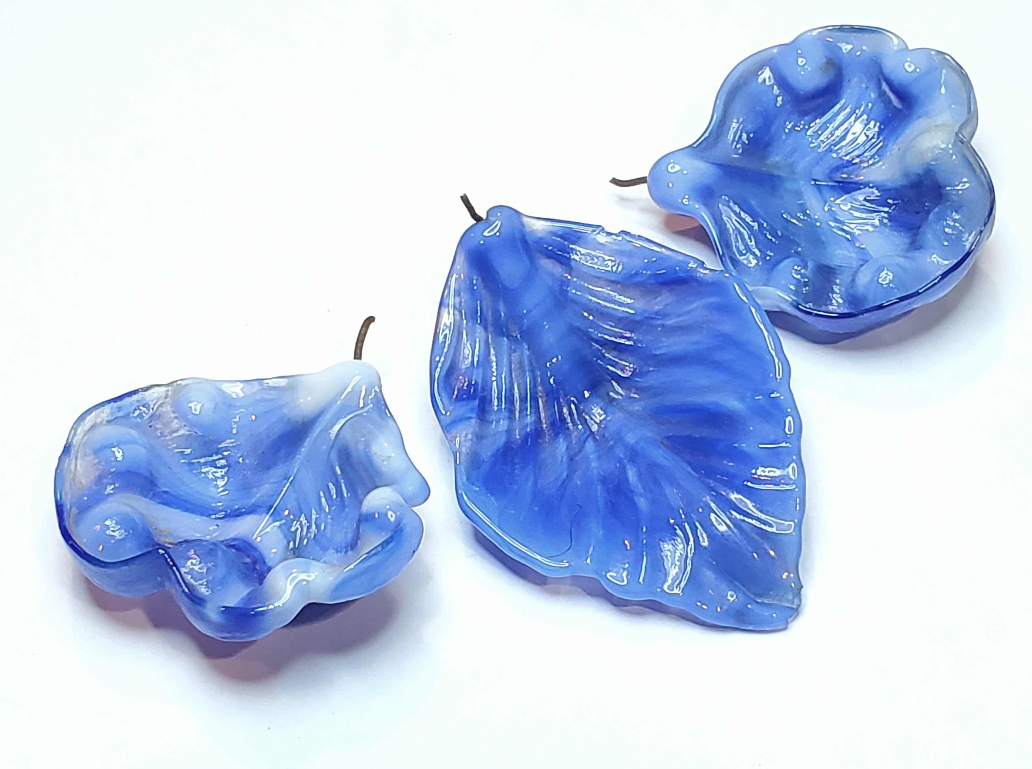 Vintage Handmade Glass Flower Petals