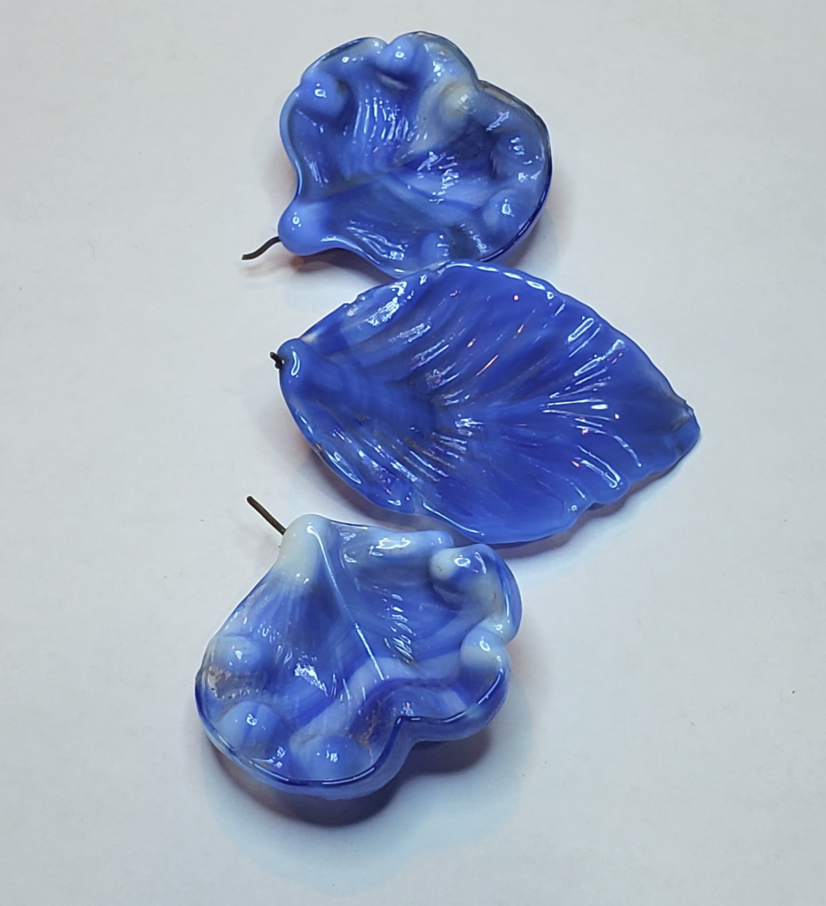 Vintage Handmade Glass Flower Petals