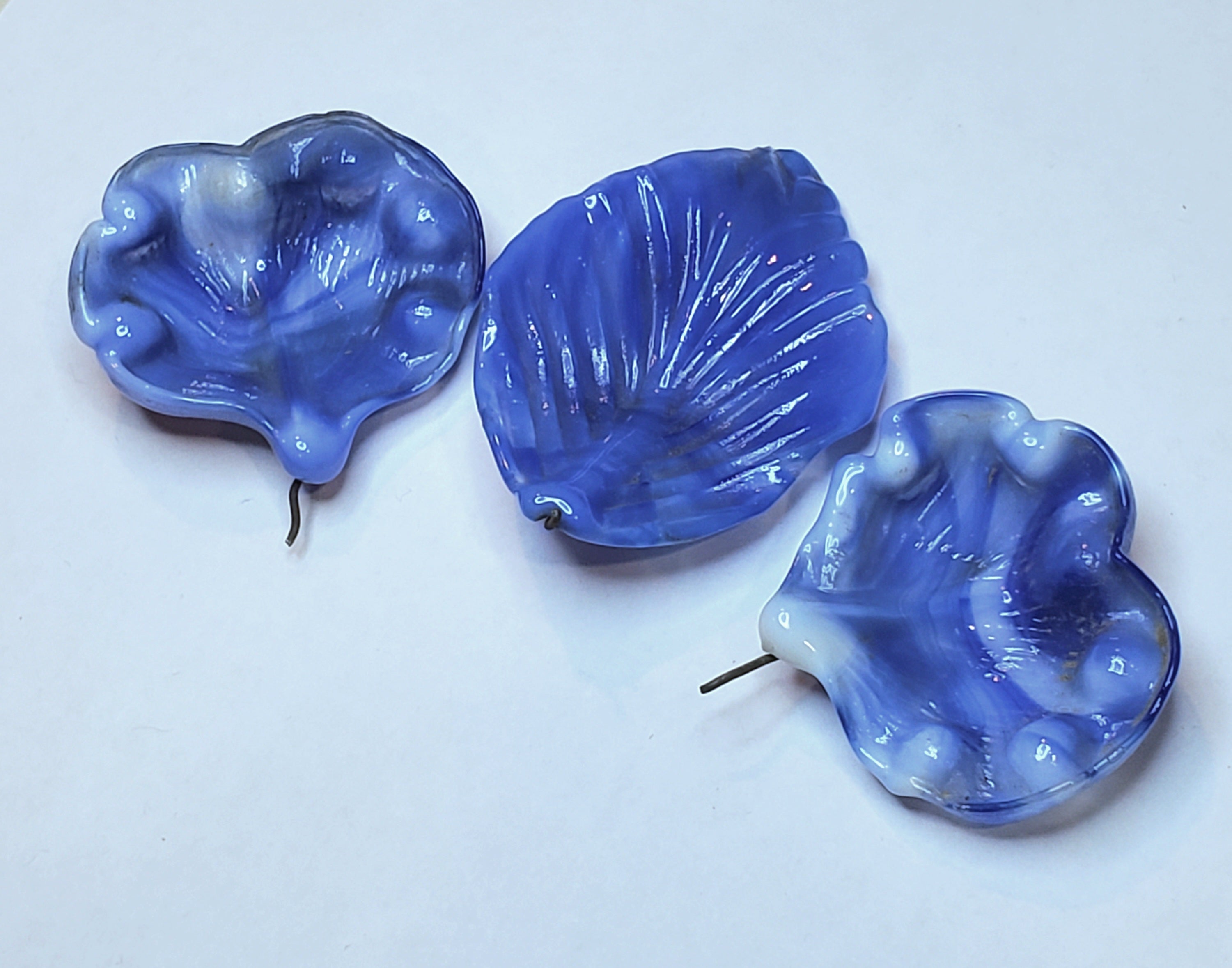 Vintage Handmade Glass Flower Petals